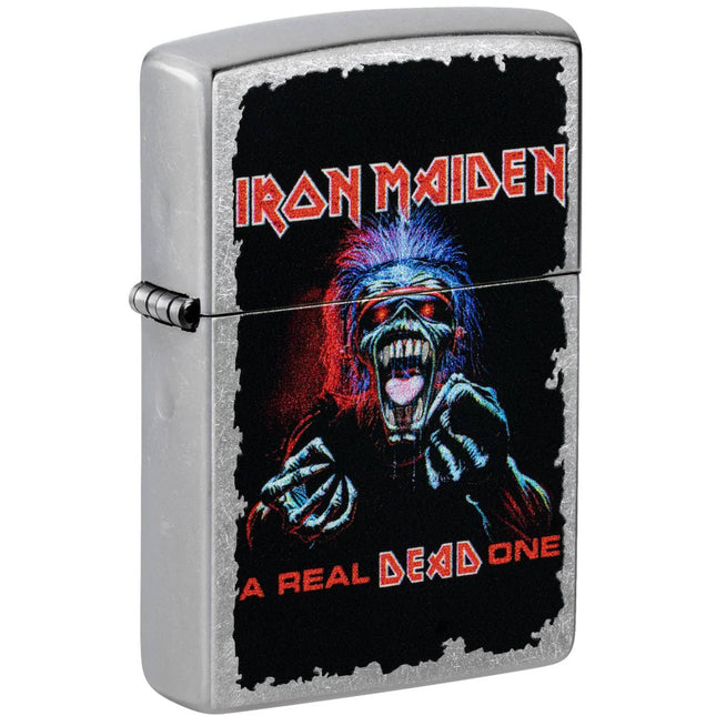Zippo Windproof Lighter - Iron Maiden A Real Dead One Design Street Chrome | 47243