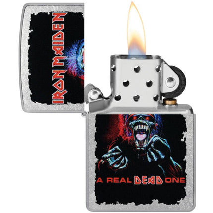 Zippo Windproof Lighter - Iron Maiden A Real Dead One Design Street Chrome | 47243