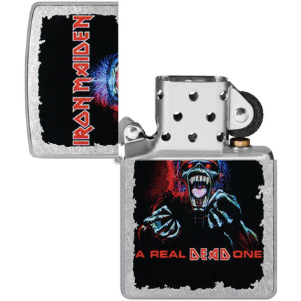 Zippo Windproof Lighter - Iron Maiden A Real Dead One Design Street Chrome | 47243