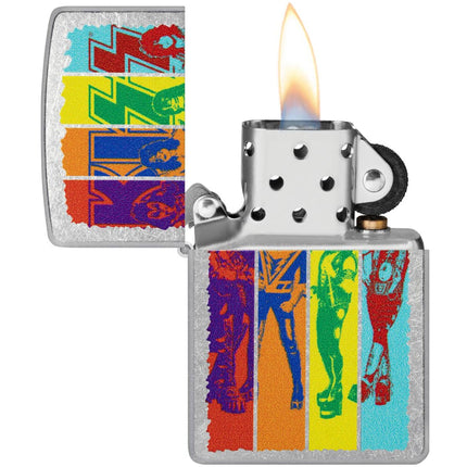 Zippo Windproof Lighter - Kiss Design in Color Image Finish Street Chrome | 47244