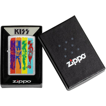 Zippo Windproof Lighter - Kiss Design in Color Image Finish Street Chrome | 47244
