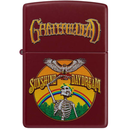 Zippo Windproof Lighter - Grateful Dead Sunshine Daydream Design Merlot Finish | 47249