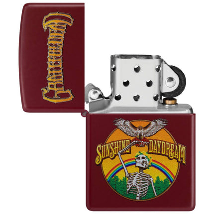 Zippo Windproof Lighter - Grateful Dead Sunshine Daydream Design Merlot Finish | 47249