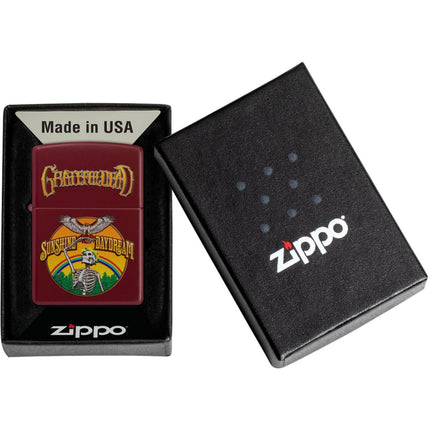 Zippo Windproof Lighter - Grateful Dead Sunshine Daydream Design Merlot Finish | 47249