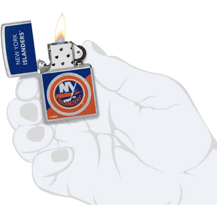 Zippo Windproof Pocket Lighter - NHL New York Islanders Colorblock Logo Design | 46199