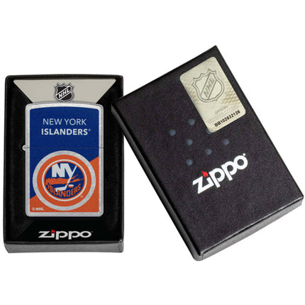 Zippo Windproof Pocket Lighter - NHL New York Islanders Colorblock Logo Design | 46199