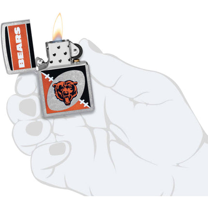 Zippo Windproof Pocket Lighter - NFL Chicago Bears Chrome Logo Design | 46440