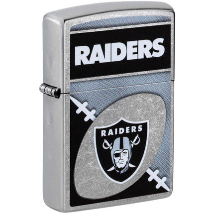 Zippo Windproof Pocket Lighter - NFL Las Vegas Raiders Chrome Logo Design | 46451