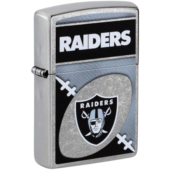Zippo Windproof Pocket Lighter - NFL Las Vegas Raiders Chrome Logo Design | 46451