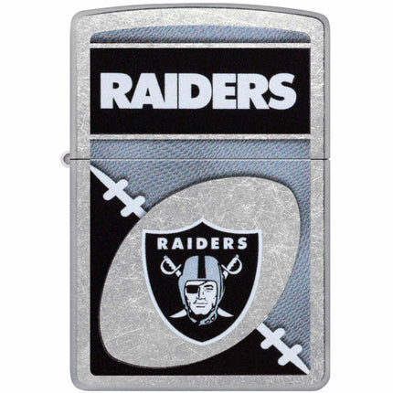 Zippo Windproof Pocket Lighter - NFL Las Vegas Raiders Chrome Logo Design | 46451