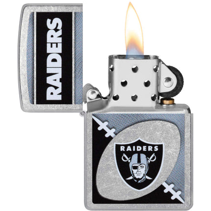 Zippo Windproof Pocket Lighter - NFL Las Vegas Raiders Chrome Logo Design | 46451