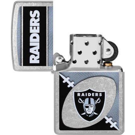 Zippo Windproof Pocket Lighter - NFL Las Vegas Raiders Chrome Logo Design | 46451