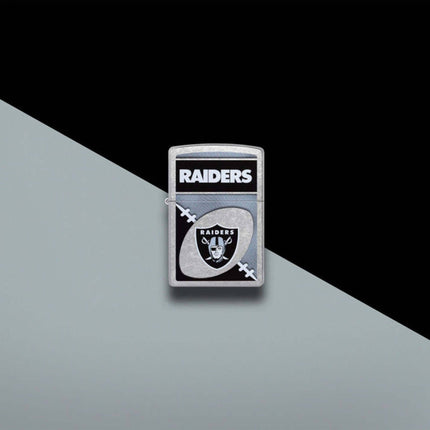 Zippo Windproof Pocket Lighter - NFL Las Vegas Raiders Chrome Logo Design | 46451