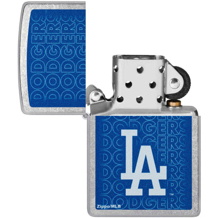 Zippo Windproof Pocket Lighter - MLB Los Angeles Dodgers Chrome Logo Design | 46543
