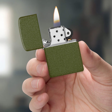 Zippo Windproof Pocket Lighter - Founder's Day 2026 Green Crackle Over Brass | 47426