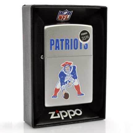 Zippo Lighter: Patriot Throwback Design Satin Chrome | AD235