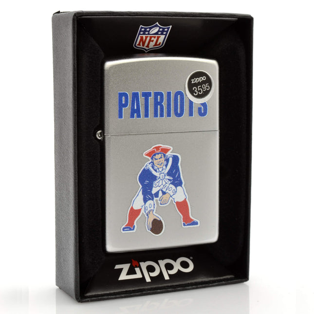 Zippo Lighter: Patriot Throwback Design Satin Chrome | AD235