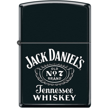 Zippo Windproof Pocket Lighter - Jack Daniels Black Matte Metal | XC370