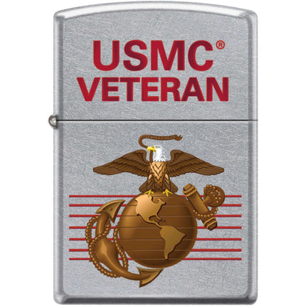 Zippo Windproof Pocket Lighter - USMC Street Chrome Metal | XC377