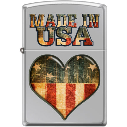 Zippo Windproof Pocket Lighter - Made In USA High Polish Chrome Metal | XC445