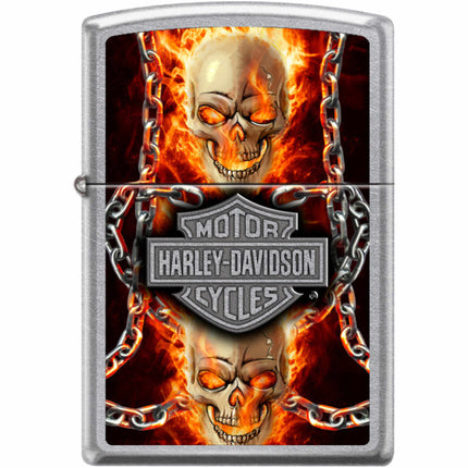 Zippo Windproof Pocket Lighter - Harley Davidson Street Chrome Metal | XC450