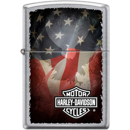 Zippo Windproof Pocket Lighter - Harley Davidson Street Chrome Metal | XC464