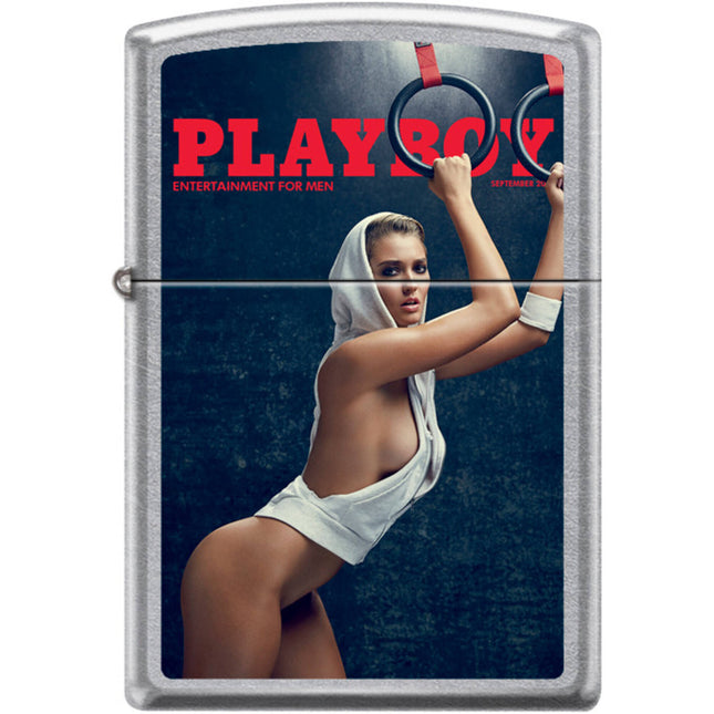 Zippo Windproof Pocket Lighter - Playboy Street Chrome Metal | XC528