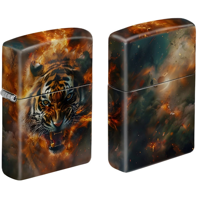 Zippo Windproof Pocket Lighter - Custom Tiger 540 Color Metal | XC342