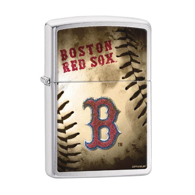 Zippo Lighter: MLB® Boston Red Sox™ Brushed Chrome | AD225