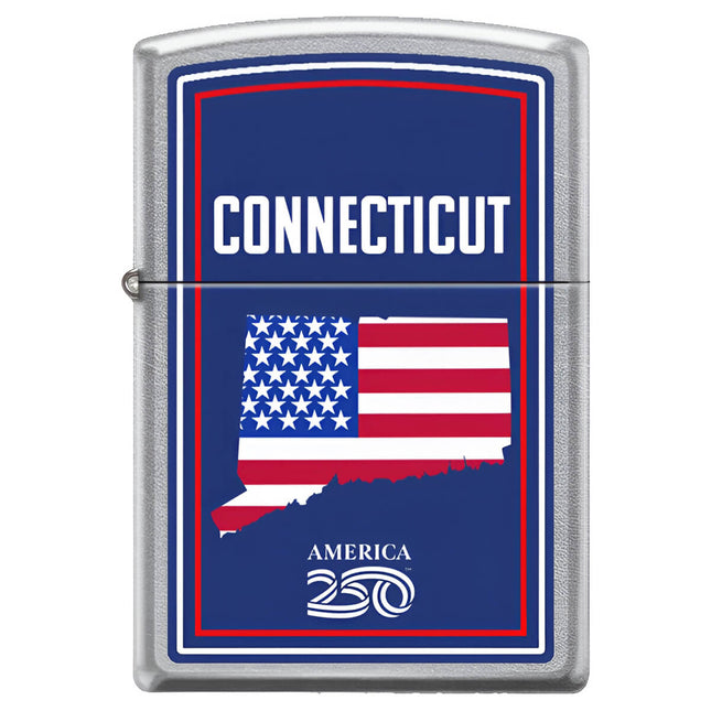 Zippo Lighter : America 250th CT Street Chrome Metal | XC547