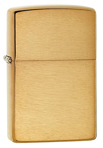 Zippo Lighter: Armor Brushed Brass | 168