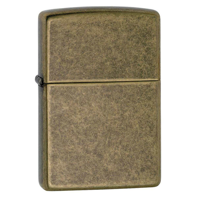 Zippo Lighter: Antique Brass | 201FB