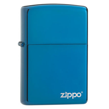Zippo Lighter: Classic High Polish Blue with Zippo Logo | 20446ZL