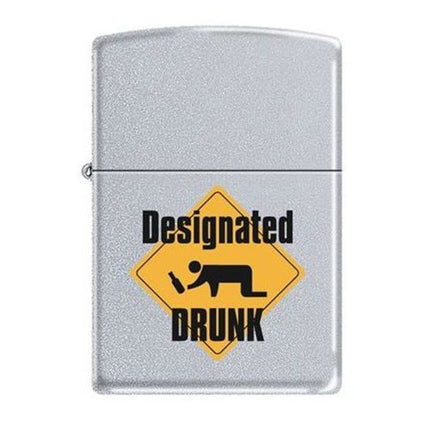 Zippo Lighter: Designated Drunk Design | 205MP-DDRUNK