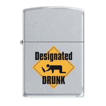 Zippo Lighter: Designated Drunk Design | 205MP-DDRUNK