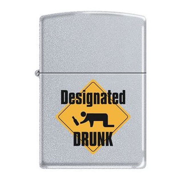 Zippo Lighter: Designated Drunk Design | 205MP-DDRUNK