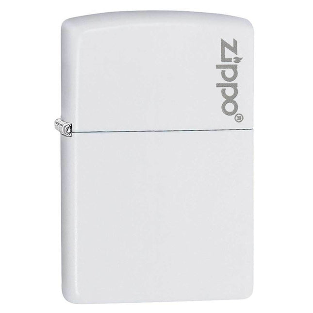 Zippo Lighter: Classic Zippo Logo White Matte | 214ZL