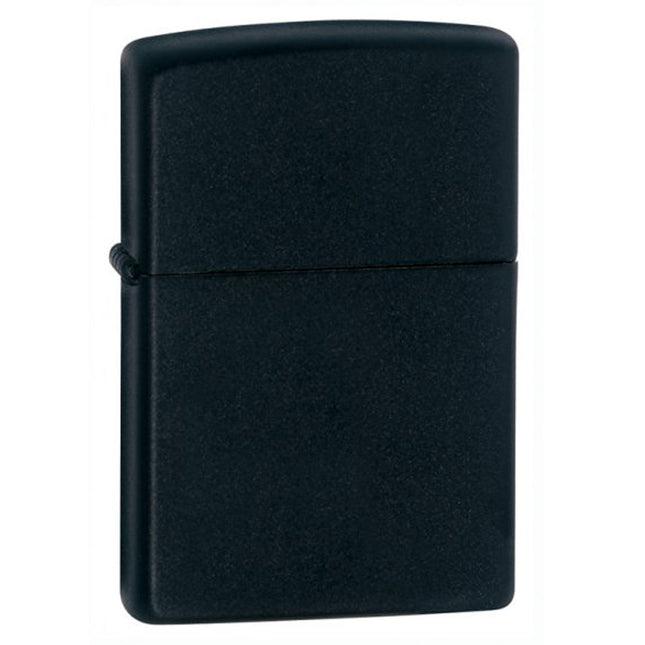 Zippo Lighter: Classic Black Matte | 218