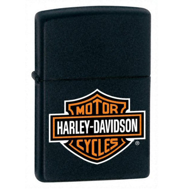 Zippo Lighter: Harley-Davidson® Logo Black Matte | 218HDH252