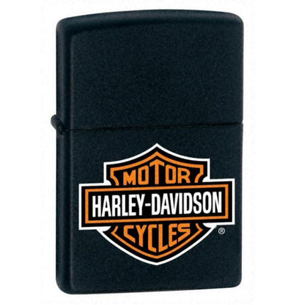 Zippo Lighter: Harley-Davidson® Logo Black Matte | 218HDH252