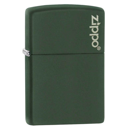 Zippo Lighter: Classic Zippo Logo Green Matte | 221ZL