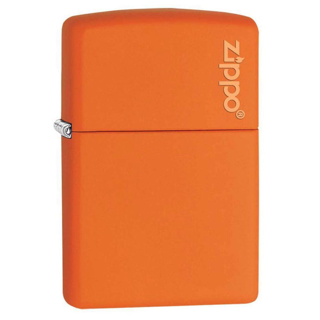 Zippo Lighter: Classic Zippo Logo Orange Matte | 231ZL