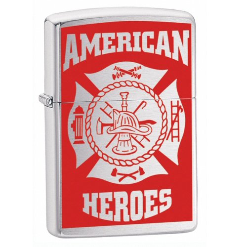 Zippo Lighter: American Hero Firefighter Design | 24354