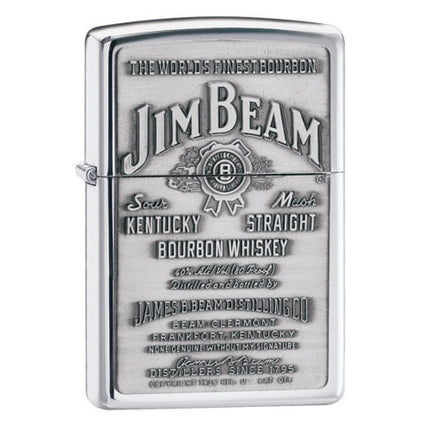 Zippo Lighter: Jim Beam® Pewter Emblem Design | 250JB928