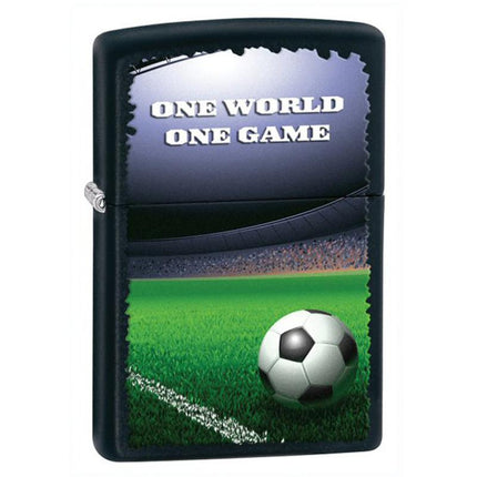 Zippo Lighter: World One Game Football Black Matte | 28301
