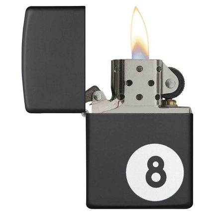 Zippo Lighter: Billiards 8-Ball Black Matte | 28432