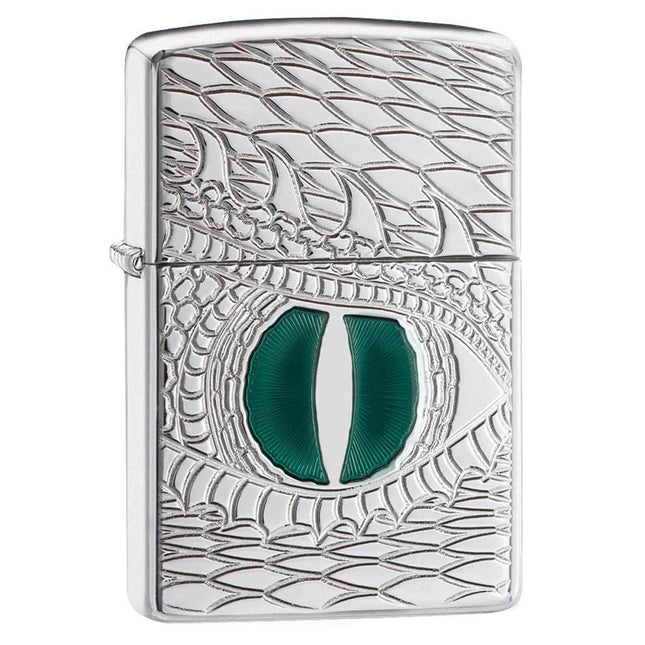 Zippo Windproof Pocket Lighter - Dragon Eye High Polish Chrome | 28807