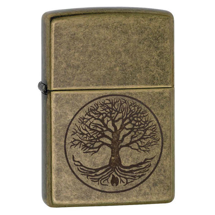 Zippo Windproof Pocket Lighter - Tree of Life Antique Brass | 29149