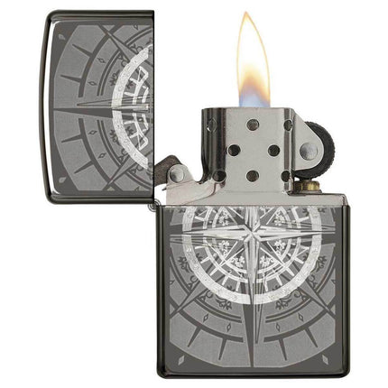 Zippo Lighter: Compass Black Ice | 29232