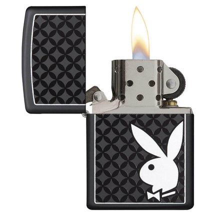 Zippo Lighter: Playboy Bunny Black Matte | 29578